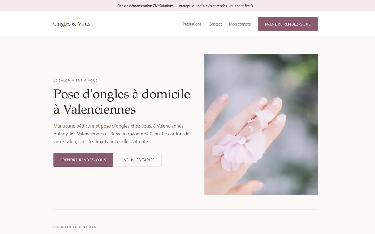 Aperçu du projet Prothésiste ongulaire
